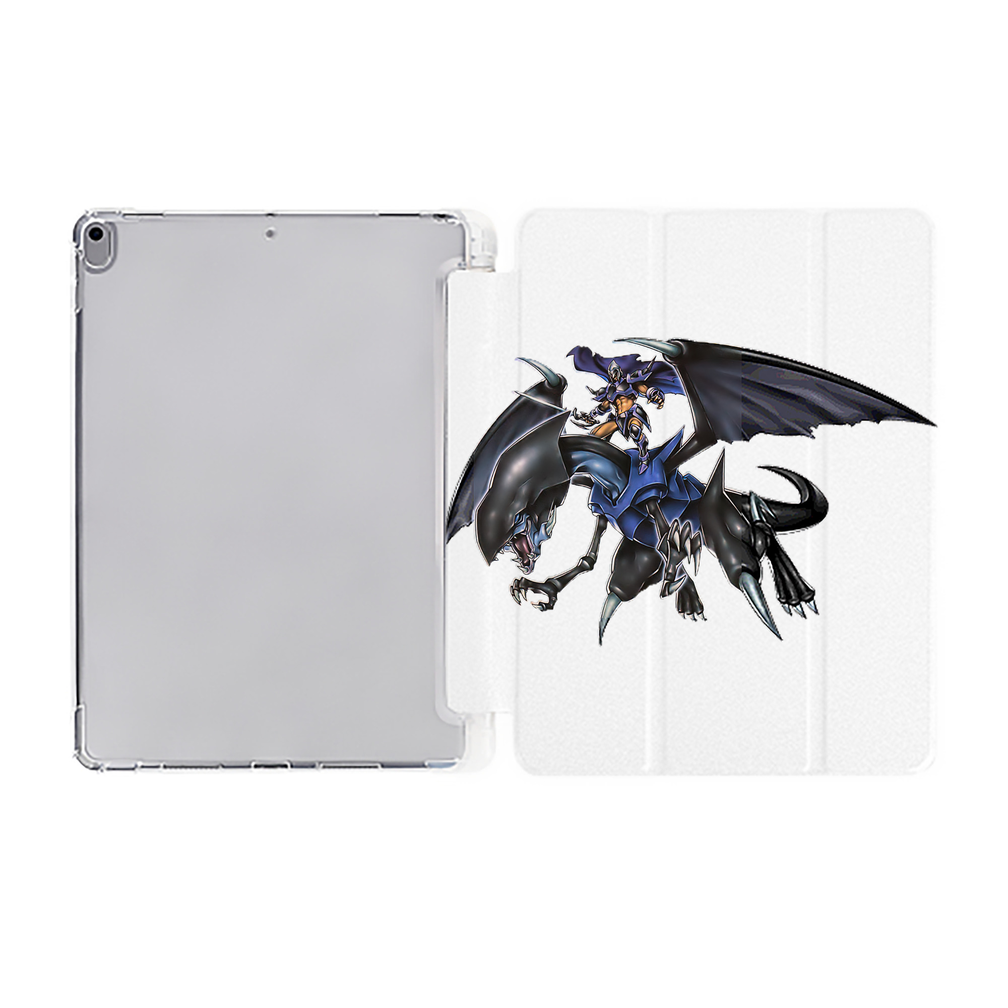 （画像用） 遊☆戯☆王 Yu-Gi-Oh! IPad ケース ペン収納付き 三つ折りスタンド PUレザー×シリコン 対応機種9.5/10.5/10.9インチ